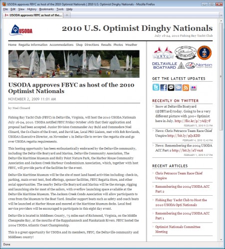 2010 USODA Nationals Website