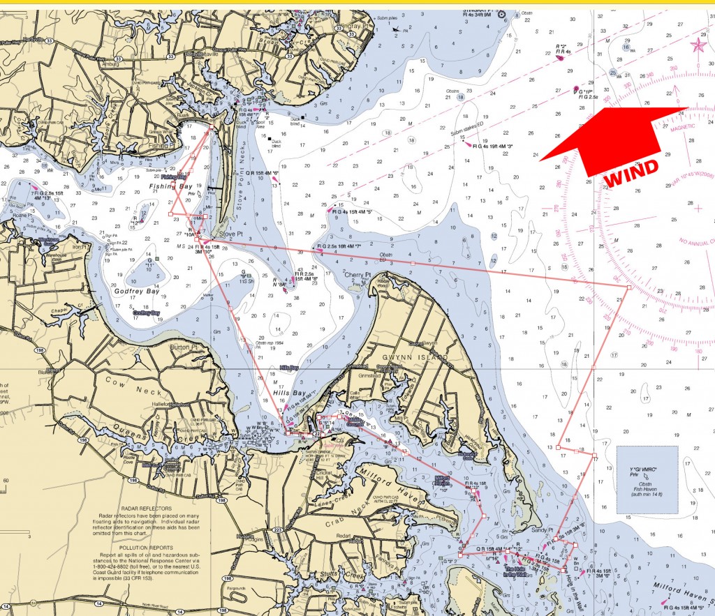 Gynn Island Circumnavigation Map