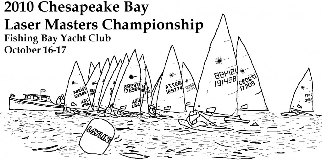 2010 Chesapeake Bay Laser Masters T-shirt Design