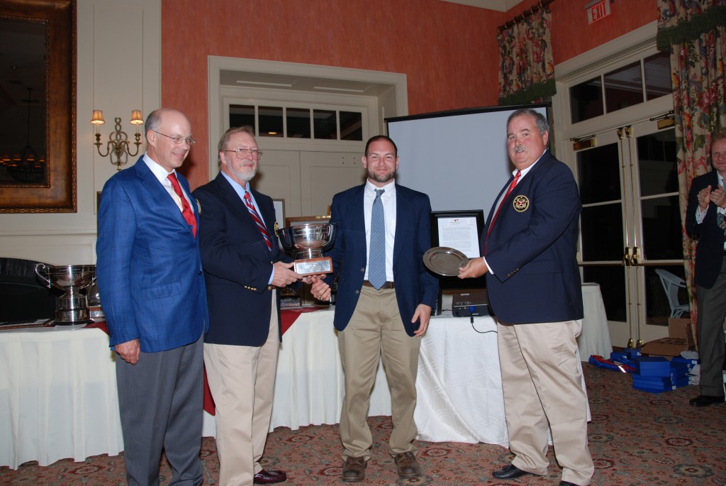 Jon Deutsch being presented with the Matthew Fontaine Maury Bowl