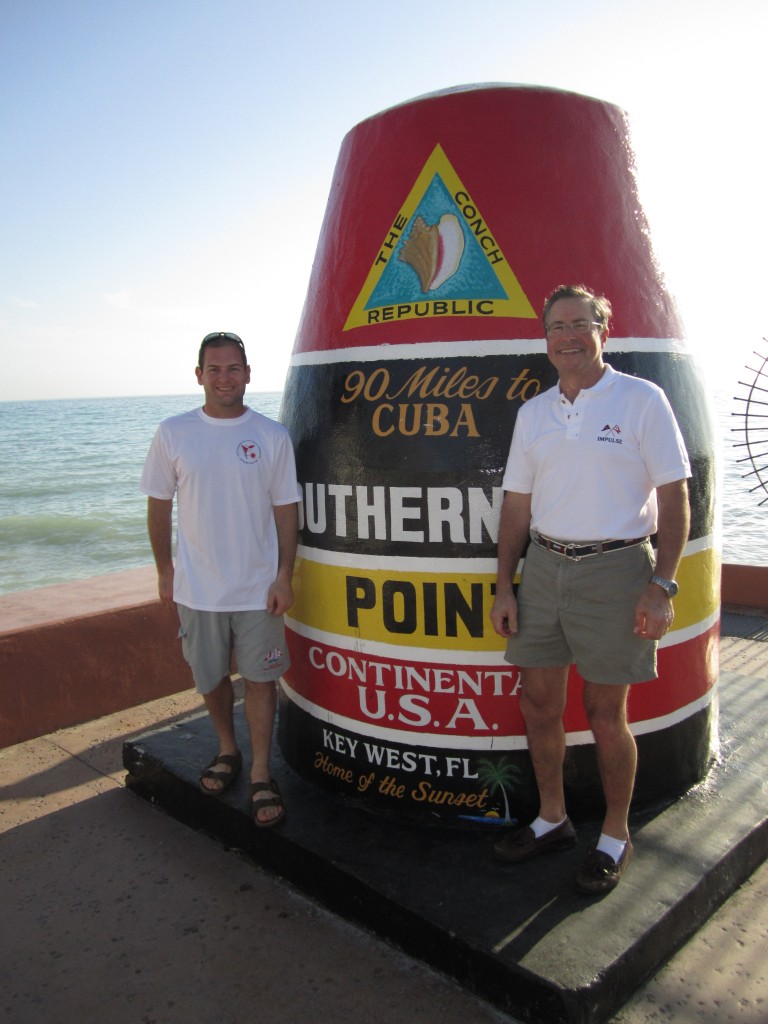 Jon and Lud at the Southern Most Point