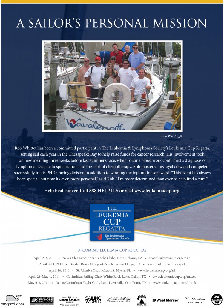 Sailing World April 2011 Leukemia Society Wavelength Ad