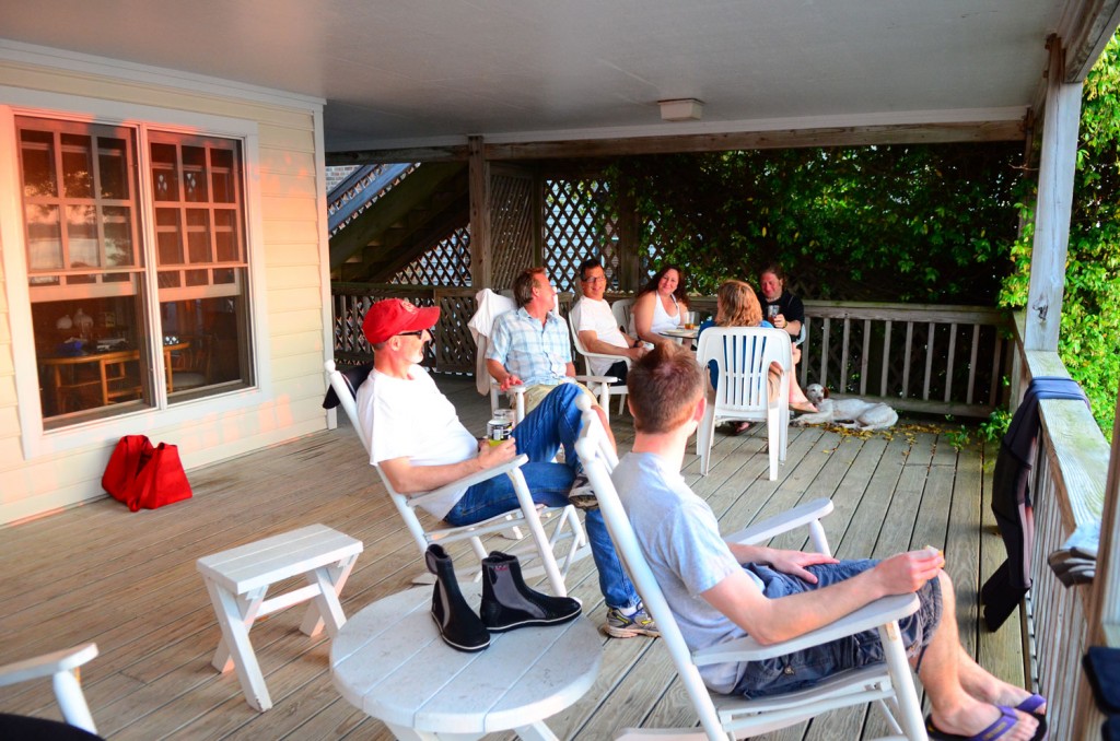 Watching the Sunset on the sound at Wrightsville Beach NC