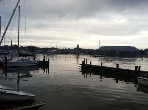 Still Annapolis Harbor Sunday morning