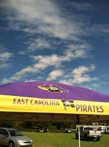 ECU Tailgate tent