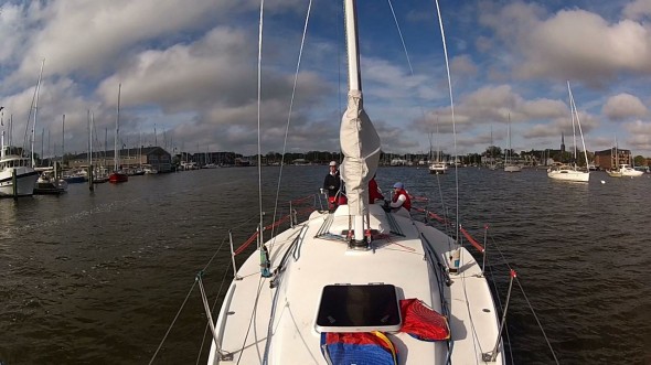 2013 Annapolis NOOD - Saturday - leaving hte harbor