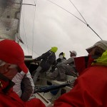 2013 Down the Bay Race loosing the spinnaker