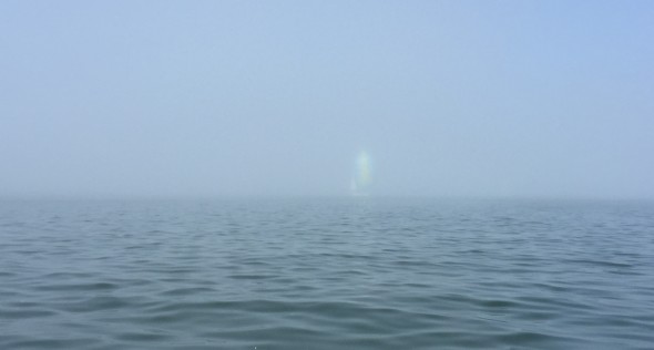 Ghosting in an out of the fog