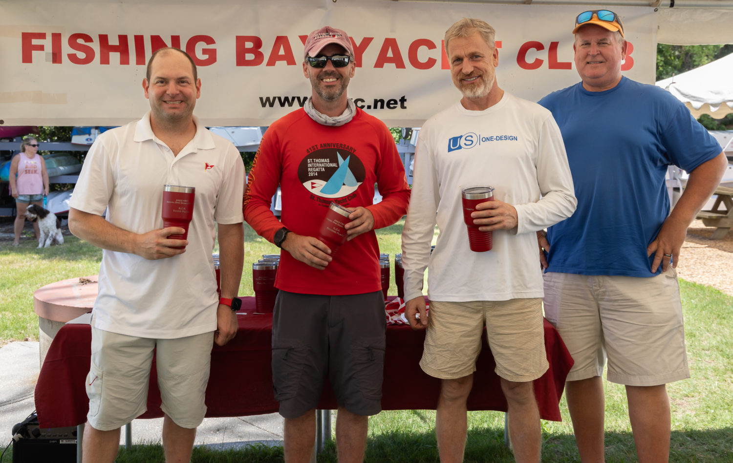 Jon, Dave, Scott along with PRO Jim at the awards ceremony.  Photo by Paul Almany.